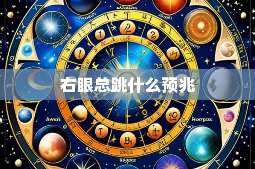 右眼总跳什么预兆