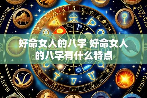 好命女人的八字 好命女人的八字有什么特点