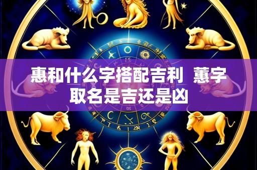 惠和什么字搭配吉利  蕙字取名是吉还是凶