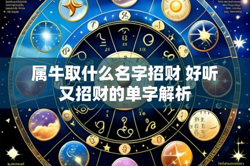 属牛取什么名字招财 好听又招财的单字解析