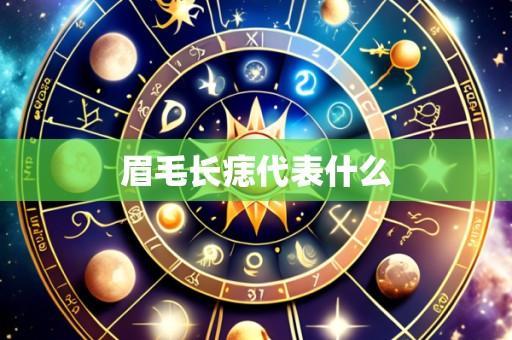 眉毛长痣代表什么