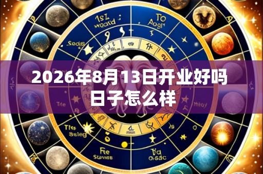 2026年8月13日开业好吗 日子怎么样