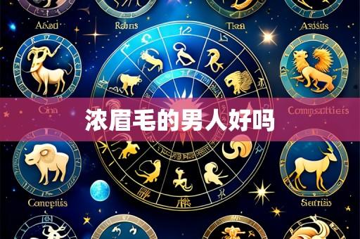 浓眉毛的男人好吗