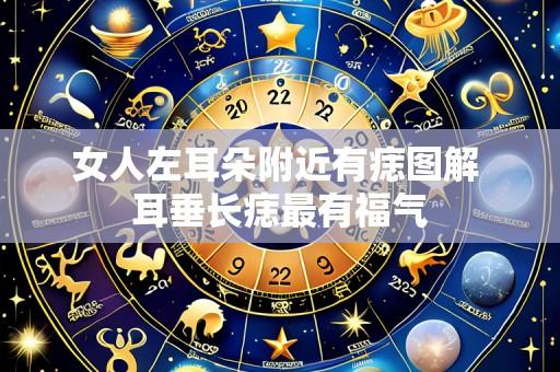 女人左耳朵附近有痣图解 耳垂长痣最有福气
