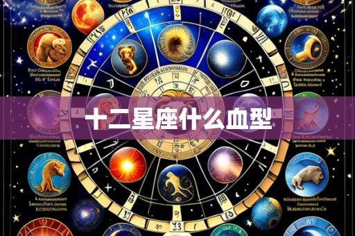 十二星座什么血型