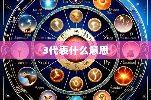 3代表什么意思