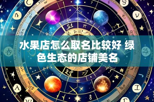 水果店怎么取名比较好 绿色生态的店铺美名