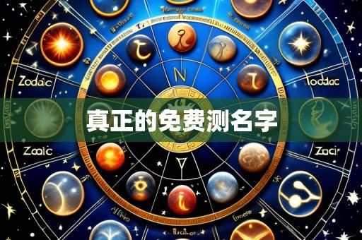 真正的免费测名字