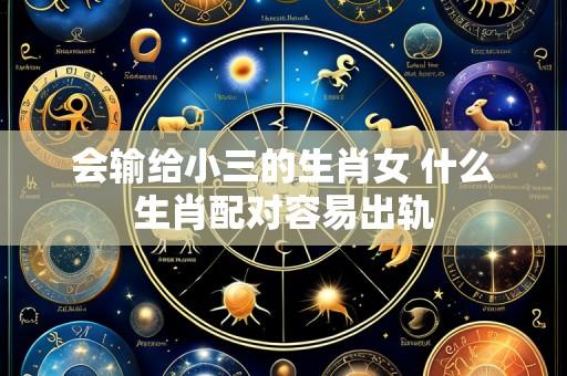 会输给小三的生肖女 什么生肖配对容易出轨