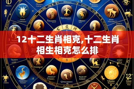 12十二生肖相克,十二生肖相生相克怎么排