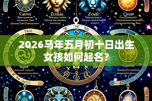2026马年五月初十日出生女孩如何起名？