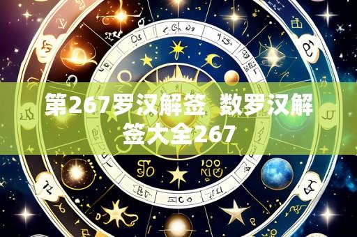 第267罗汉解签  数罗汉解签大全267