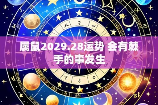 属鼠2029.28运势 会有棘手的事发生