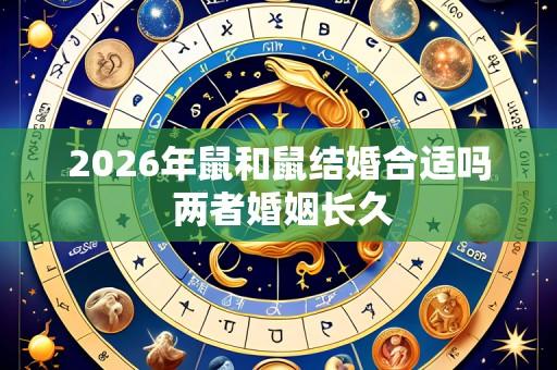 2026年鼠和鼠结婚合适吗 两者婚姻长久