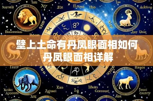 壁上土命有丹凤眼面相如何 丹凤眼面相详解