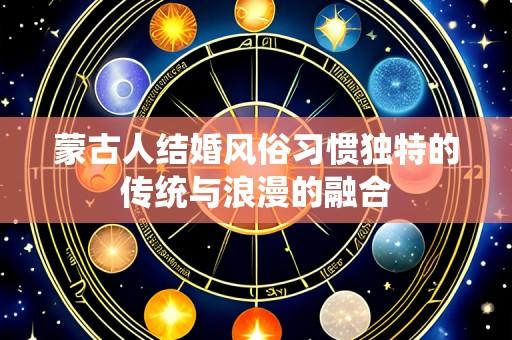 蒙古人结婚风俗习惯独特的传统与浪漫的融合
