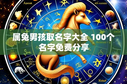 属兔男孩取名字大全 100个名字免费分享