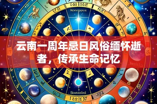 云南一周年忌日风俗缅怀逝者,传承生命记忆