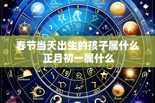 春节当天出生的孩子属什么 正月初一属什么
