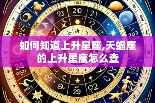 如何知道上升星座,天蝎座的上升星座怎么查