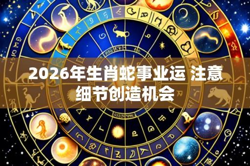 2026年生肖蛇事业运 注意细节创造机会