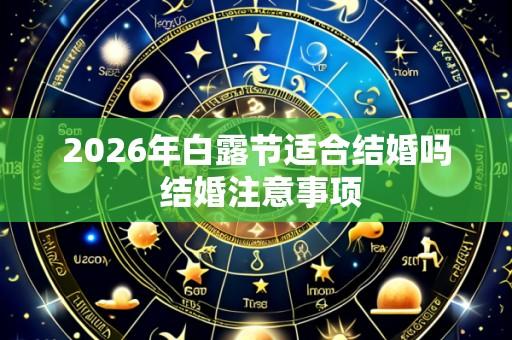 2026年白露节适合结婚吗 结婚注意事项