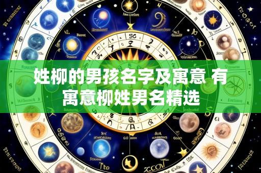姓柳的男孩名字及寓意 有寓意柳姓男名精选