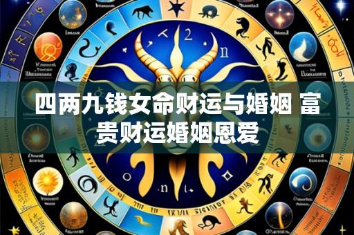 四两九钱女命财运与婚姻 富贵财运婚姻恩爱