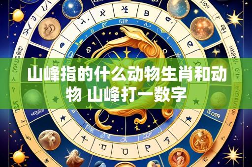 山峰指的什么动物生肖和动物 山峰打一数字