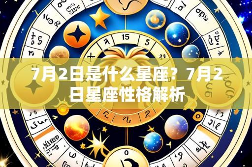 7月2日是什么星座？7月2日星座性格解析