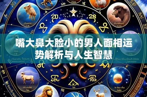 嘴大鼻大脸小的男人面相运势解析与人生智慧