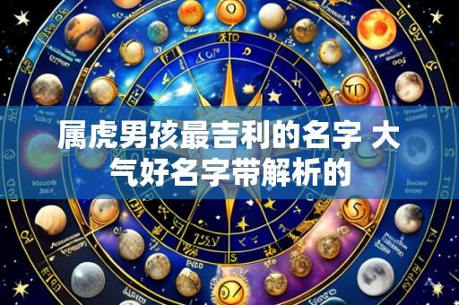 属虎男孩最吉利的名字 大气好名字带解析的