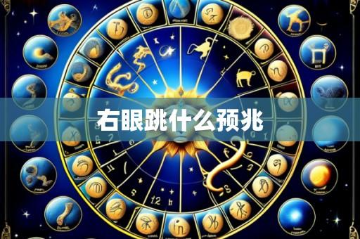 右眼跳什么预兆