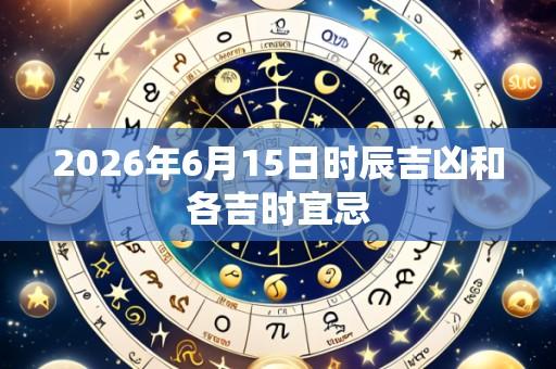 2026年6月15日时辰吉凶和各吉时宜忌