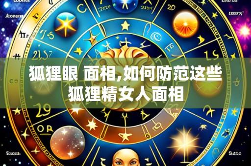 狐狸眼 面相,如何防范这些狐狸精女人面相