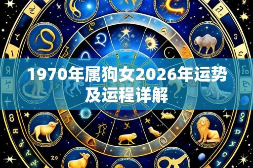 1970年属狗女2026年运势及运程详解