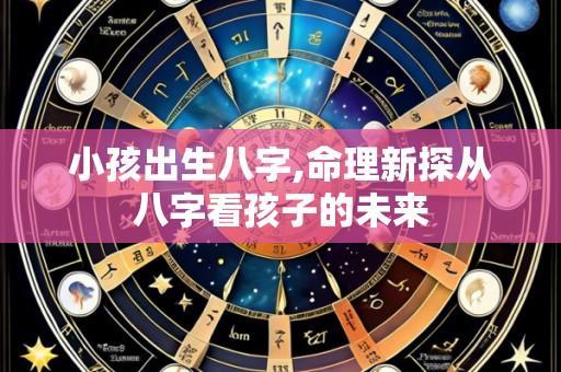 小孩出生八字,命理新探从八字看孩子的未来