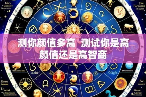 测你颜值多高 测试你是高颜值还是高智商