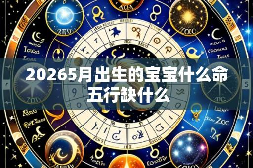 20265月出生的宝宝什么命 五行缺什么