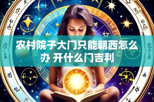 农村院子大门只能朝西怎么办 开什么门吉利