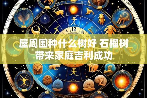 屋周围种什么树好 石榴树带来家庭吉利成功
