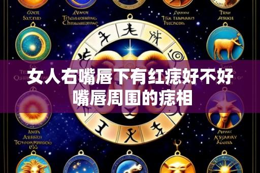 女人右嘴唇下有红痣好不好 嘴唇周围的痣相