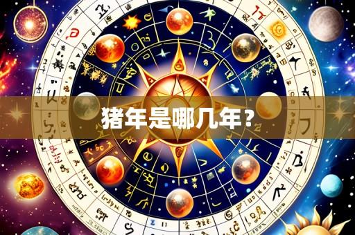 猪年是哪几年?