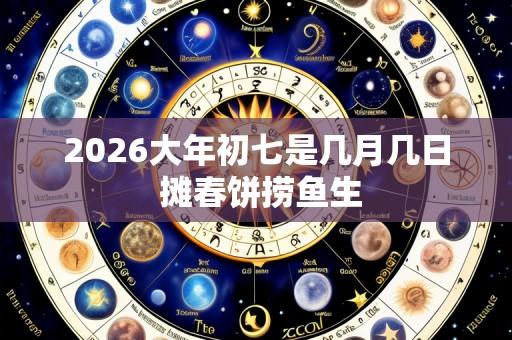 2026大年初七是几月几日 摊春饼捞鱼生