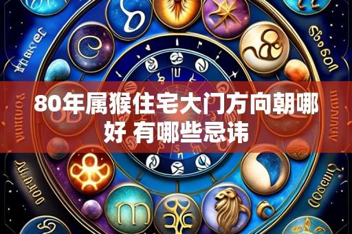 80年属猴住宅大门方向朝哪好 有哪些忌讳