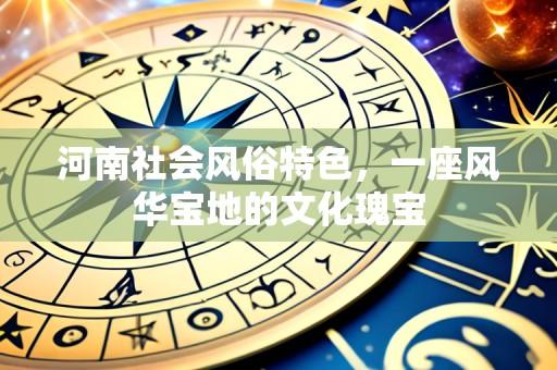 河南社会风俗特色,一座风华宝地的文化瑰宝