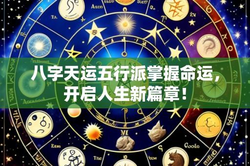 八字天运五行派掌握命运,开启人生新篇章!