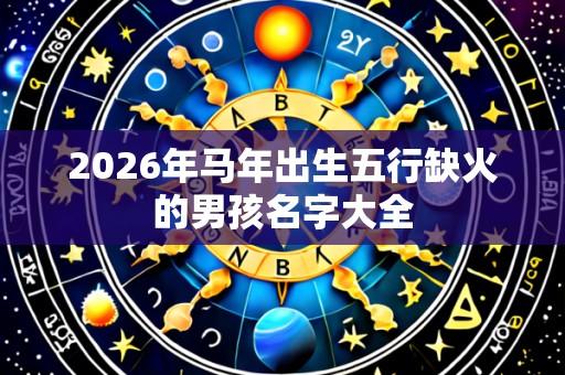 2026年马年出生五行缺火的男孩名字大全