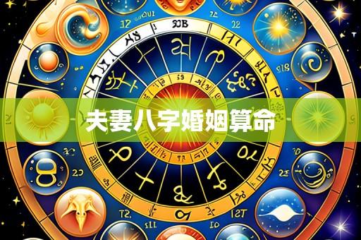 夫妻八字婚姻算命