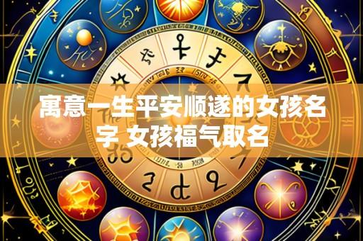 寓意一生平安顺遂的女孩名字 女孩福气取名